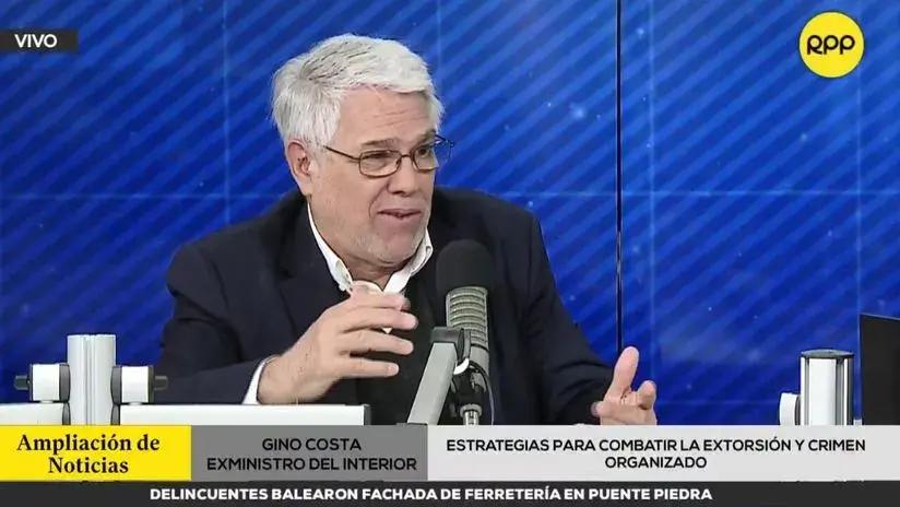 Gino Costa: Si no tienes capacidad de inteligencia para saber a quién detener, de nada sirve el estado de emergencia