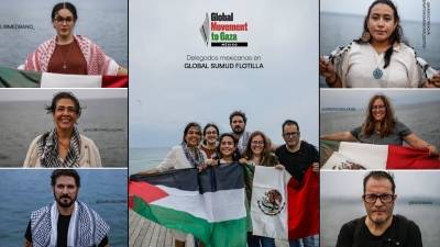 6 mexicanos son detenidos por Israel en la Global Sumud Flotilla en Gaza; Sheinbaum pide su repatria…