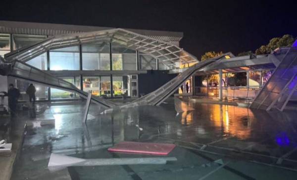 Graves daños en el Hospital de Benito Juárez por el temporal que azotó la provincia