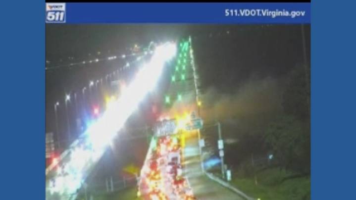Monitor-Merrimac Bridge-Tunnel reopens after vehicle fire closes northbound lanes