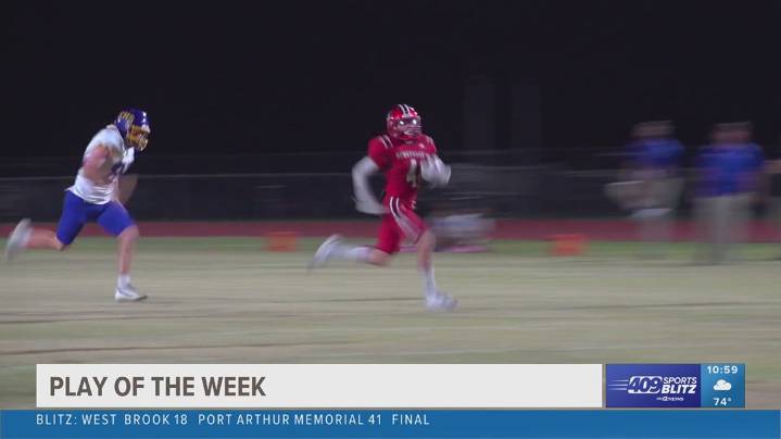 Deweyville High School's Jaxon Stone makes the week 8 Play of the Week