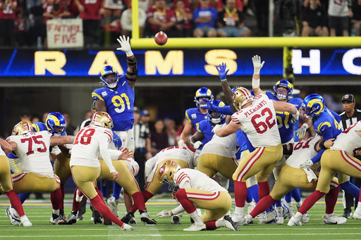 Unos 49ers plagados de lesiones superan a Rams 26