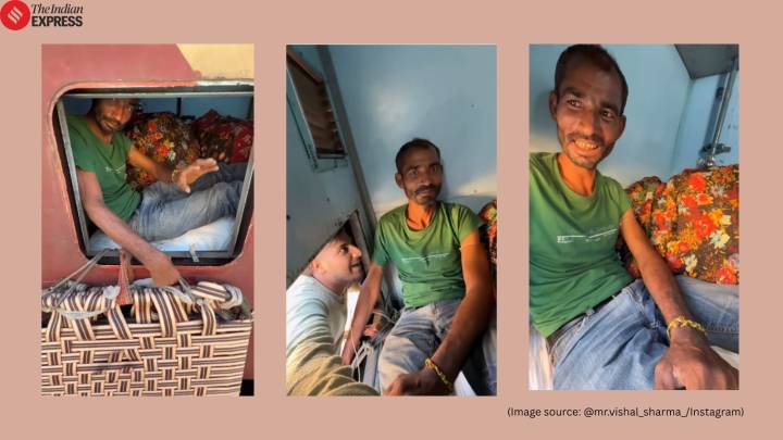 Man converts train washroom into bedroom; bizarre ‘jugaad’ leaves viewers speechless: ‘Heights of illiteracy’