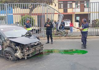 Extranjero herido en accidente de tránsito en la Av. Industrial