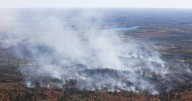 Nova Scotia wildfire burning out of control in unseasonably hot weather