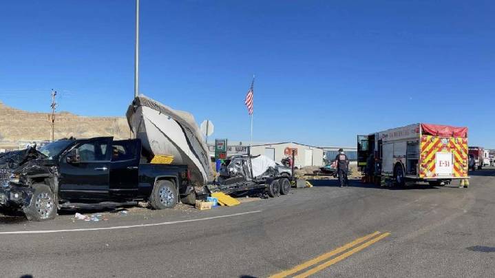 2 women killed in Kane County when SUV was hit by semi, pickup truck