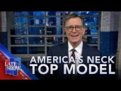 Colbert Mocks Trump's Neckgina; Promotes No Kings Rallies