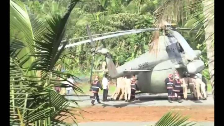 Video: President Murmu’s helicopter wheels sink into landing pad