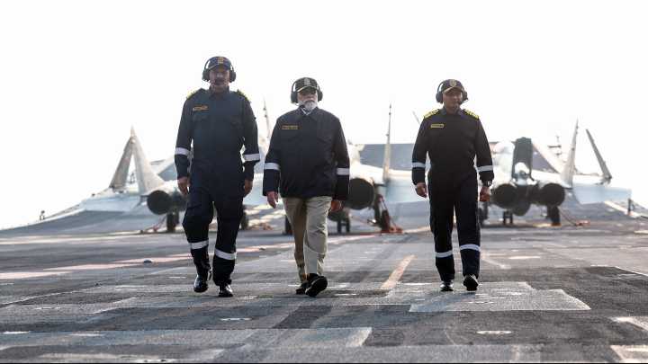 ‘INS Vikrant gave Pakistan sleepless nights…’: PM Modi celebrates Diwali with Navy on board warship
