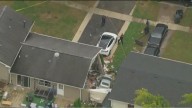 Two hospitalized after car crashes into Chicago
