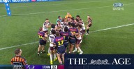 Video:  High shot leads to melee
