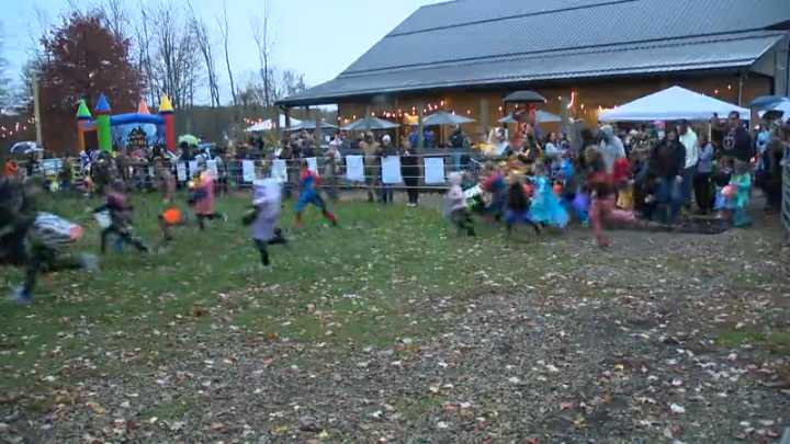 Families gather for 'candy dump' in Grove City