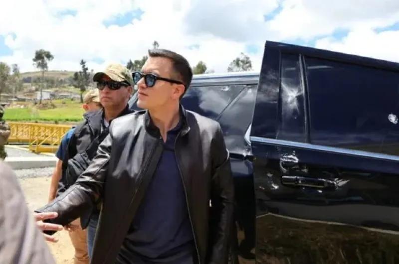 Atacaron a balazos el vehículo del presidente de Ecuador durante protestas indígenas