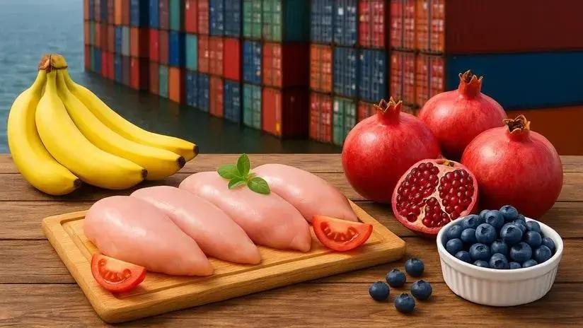 Granadas, plátanos, carne de aves y más productos conquistarán 16 nuevos mercados internacionales: ¿Cuáles son?