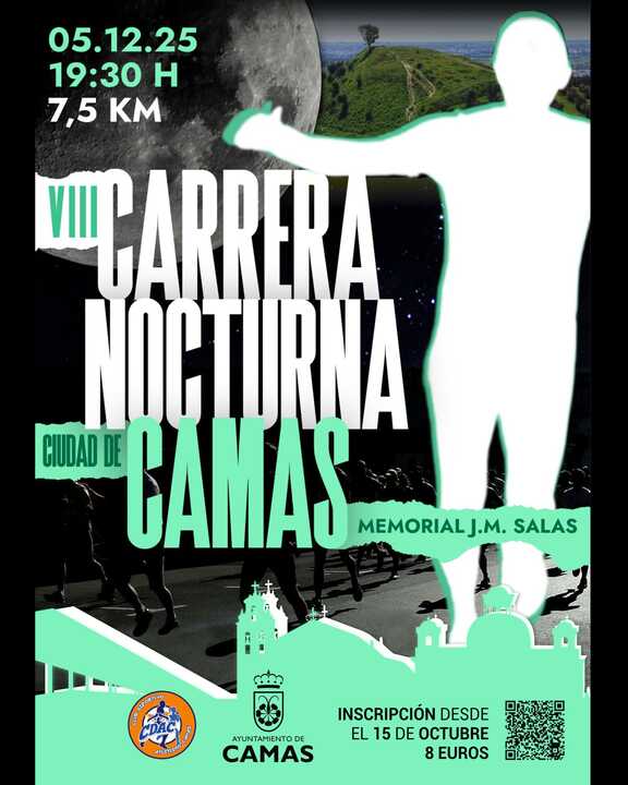 Camas se prepara para vivir la VIII Carrera Nocturna "Memorial J.M. Salas"