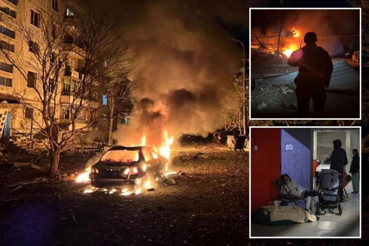 Russian air strikes hit Ukraine, forcing Poland and its allies to lock down the skies
