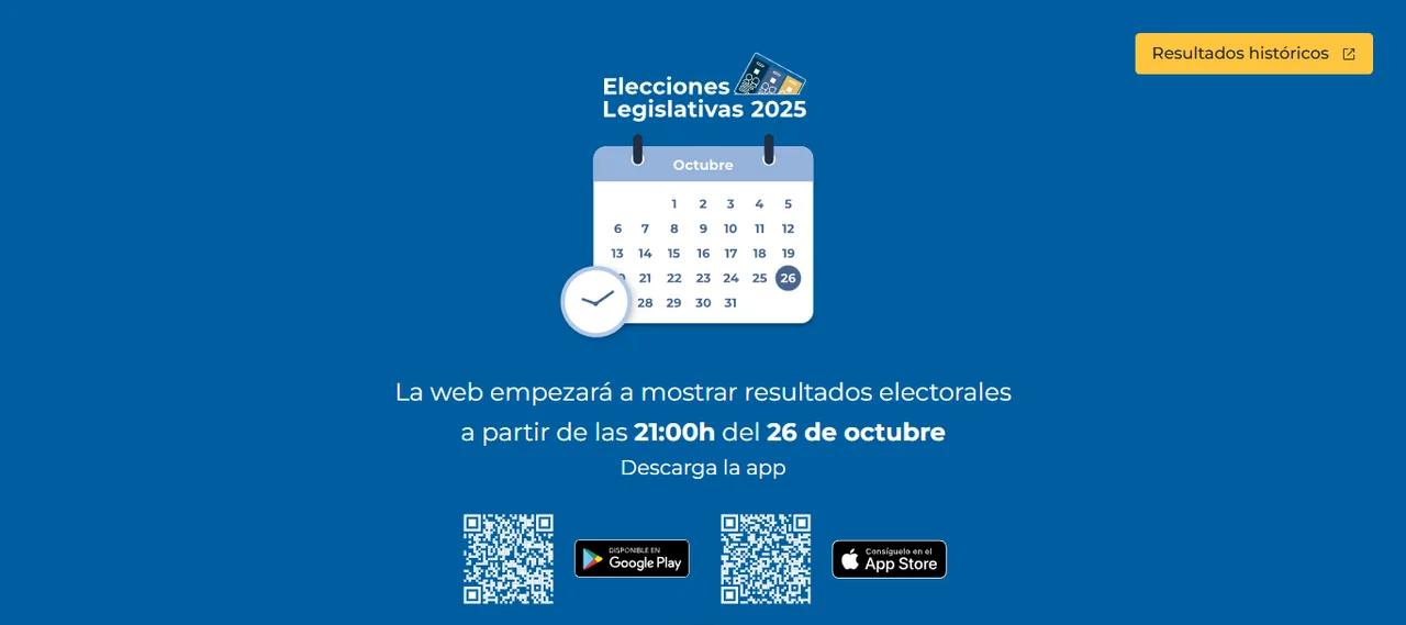 Elecciones 2025: el sitio oficial para ver los resultados a partir de las 21 horas