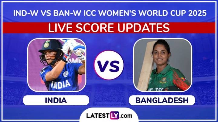 Cricket Rain Stops Play | Navi Mumbai Weather Live Updates of India vs Bangladesh ICC Women’s World Cup 2025: Downpour Continues, BAN-W 39/2 in 12.2 Overs