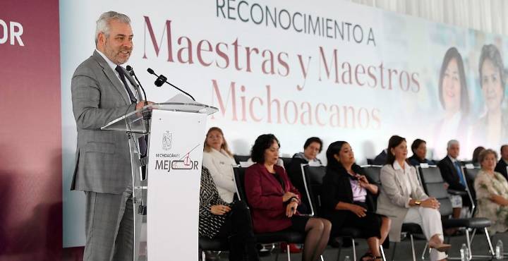 Orden en la educación, la mejor herencia para los michoacanos: Bedolla