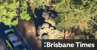 Army truck crash: Woman rescued from car on Samford Road, Ferny Hills