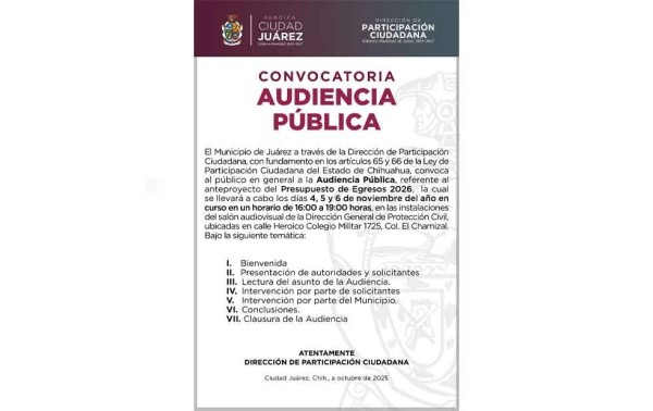 Supervisará ciudadanía el anteproyecto de egresos