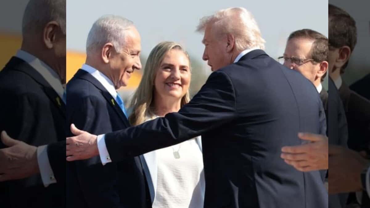 Donald Trump arrives in Israel as Hamas releases hostages