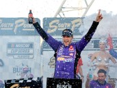 Denny Hamlin charges to emotional 60th Cup win at Las Vegas, secures spot in NASCAR finale