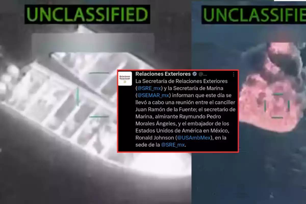 SRE y Marina refuerzan diálogo con EE. UU. para garantizar la soberanía nacional tras ataques en el Pacífico