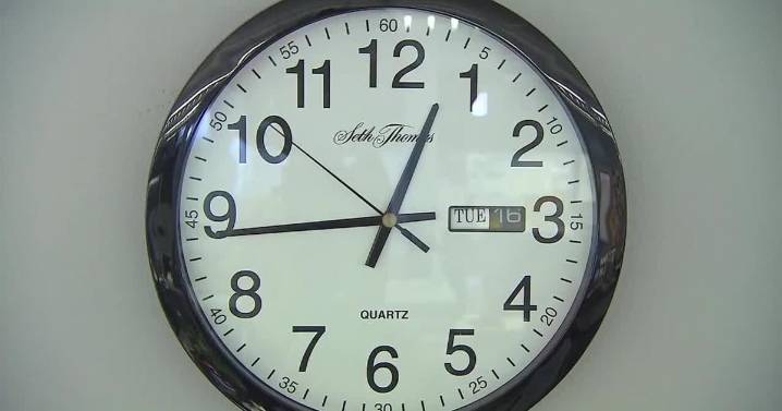 Daylight saving time ends Sunday, clocks to "fall back" one hour