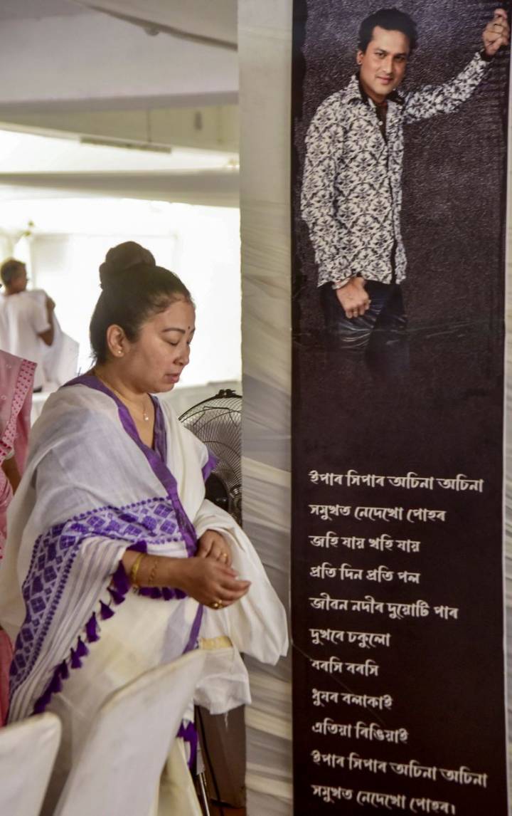 Zubeen Garg’s wife returns post-mortem report, says police should decide on making it public