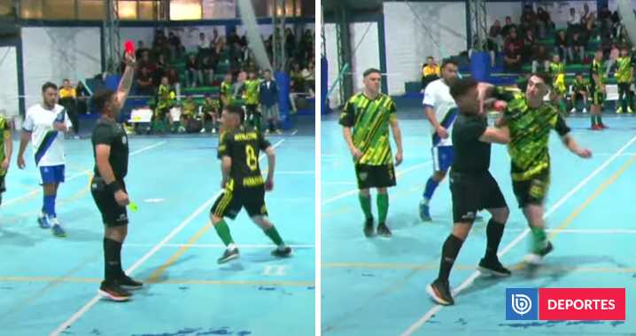 Grave agresión en futsal argentino: jugador expulsado se ensañó con árbitro cuando perdían por cinco