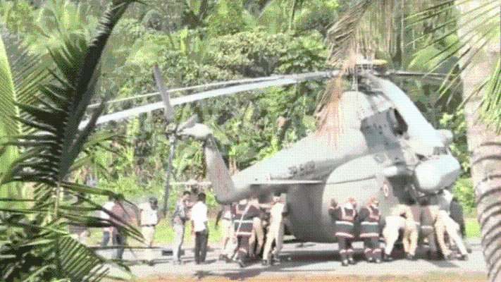 Part of helipad caves in as President Murmu’s chopper lands in Kerala; crew pushes it to safety