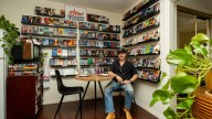 He was nostalgic for retro video stores. So he built one in his kitchen