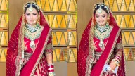 Abhishek Sharma's Sister Komal Marries Lovish Oberoi In Classic Sabyasachi Red Lehenga & 'Ayushmati Bhava' Dupatta