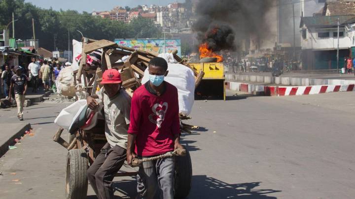 An attempted coup is underway in Madagascar, the country's president says