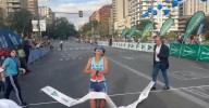 Podio de la 45º Carrera Urbana Ciudad de Málaga: Nazha Machrouh se impone en categoría femenina