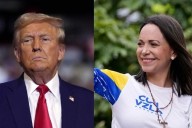 Dice Trump que habló con Machado y que ella le dedicó Nobel