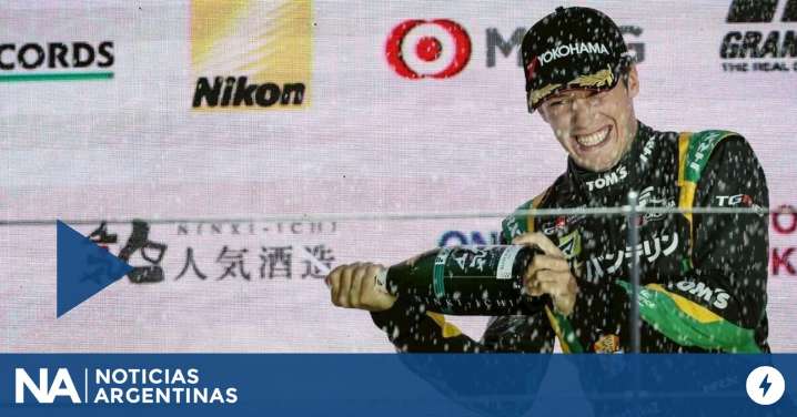 Sacha Fenestraz ganó en Monte Fuji y se emocionó con el himno argentino