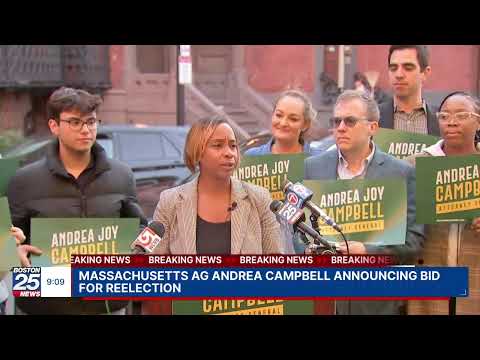 WATCH LIVE: Massachusetts Attorney General Andrea Campbell announcing reelection bid.
