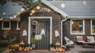 DIY Spooky & Stylish Front Door Decor Using Dollar Tree Supplies