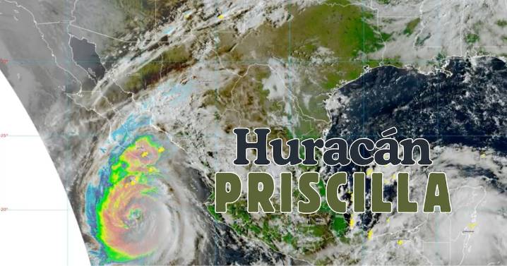 Estos son los 11 estados con lluvias fuertes por el huracán Priscilla
