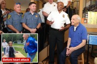Suffolk sheriff’s officers reunite with elderly dancing 'ladies man' they saved after a heart attack at town senior picnic