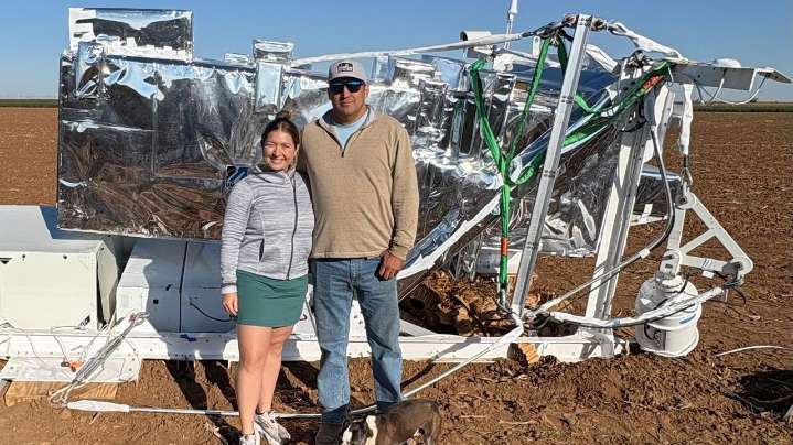 She saw a car-sized object above a Texas farm and found a wayward hunk of NASA equipment