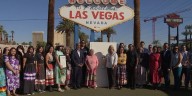 Las Vegas Sign lights up for Indigenous Peoples Day