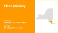 NY weather: part of New York placed under a flood advisory until Monday evening