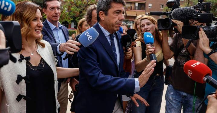 Carlos Mazón acompañó a la periodista al parking a las 18:45 tras comer con ella el día de la dana