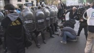 Marcha al Congreso: la Policía aplica el protocolo antipiquetes y hay incidentes con los manifestantes