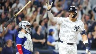 Yankees' Aaron Judge tied David Ortiz's MLB playoff record with epic foul pole home run