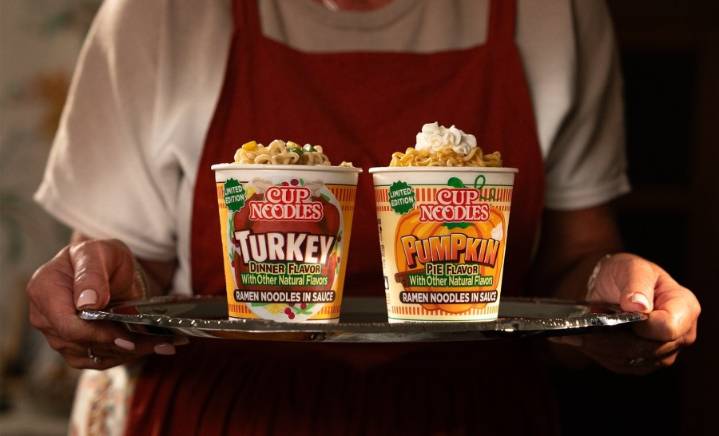 Cup Noodles serves up Thanksgiving dinner in a cup