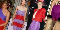 Rojo y morado, el binomio imposible que Lady Di convirtió en icono y las pasarelas han recuperado este año
